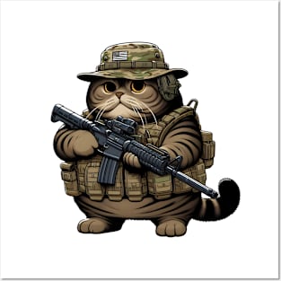 Tactical Cat Posters and Art